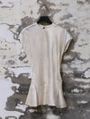 Mutedance 25 Spring/Summer Flower-dyed Short-sleeved Tunic Top MD-MD25SS11-HOARY MD25SS09